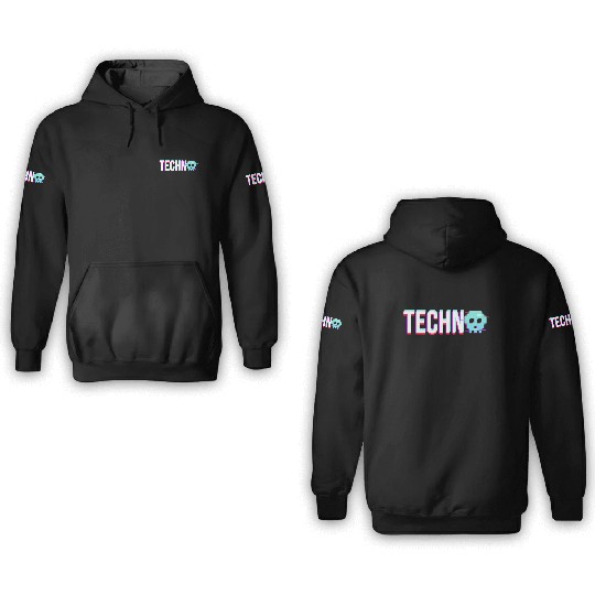 Techno House Party EDM Festival Goa Electro Rave 3D Hoodies