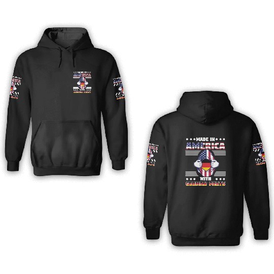 Made In America With German Parts 3D Hoodies