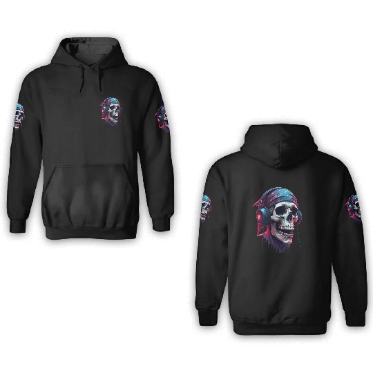 Skull Vibes - Hip-Hop Drip 3D Hoodies