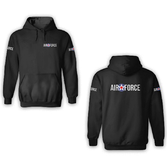 AIR FORCE ROUNDEL 3D Hoodies
