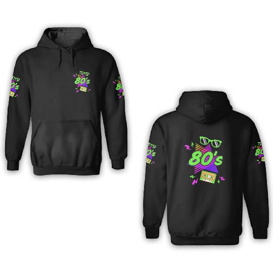 80's Style 3D Hoodies