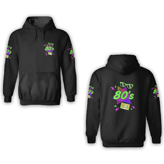80's Style 3D Hoodies