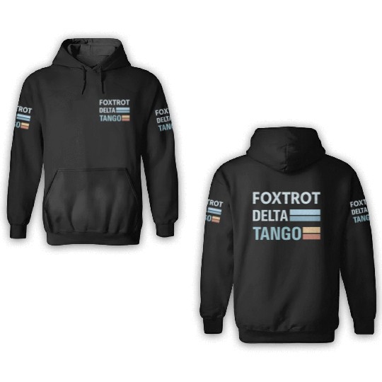 foxtrot delta tango 3D Hoodies