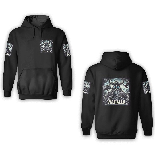 Valhalla Warrior 3D Hoodies