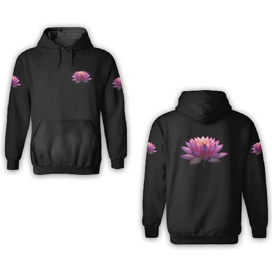 Serene Lotus Bloom 3D Hoodies