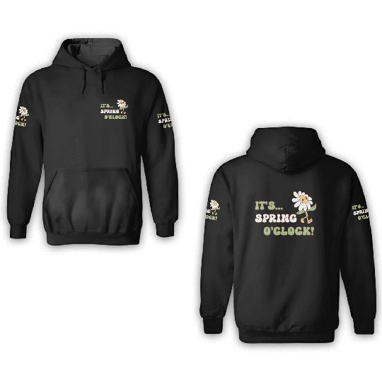 It's Spring o' clock! Floral Design 3D Hoodies