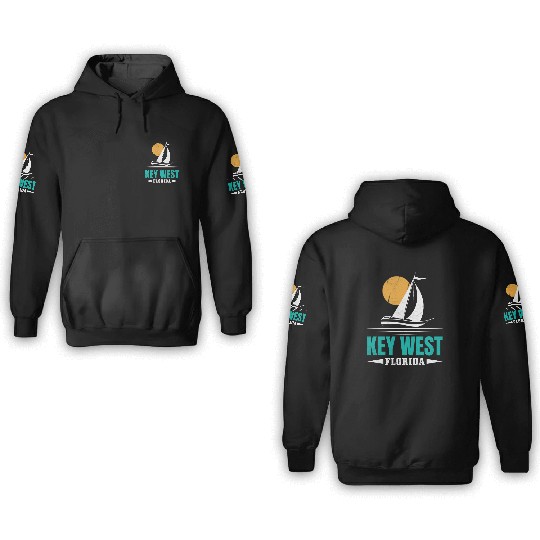 KEY-WEST FLORDIA Sailing West Keys Sailing Outfit 3D Hoodies