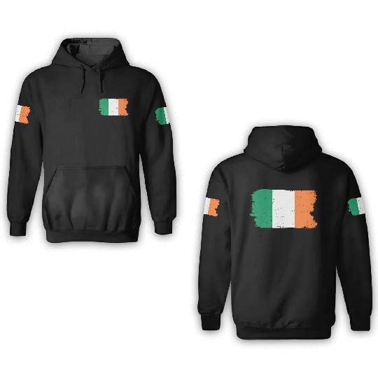 Ireland flag 3D Hoodies