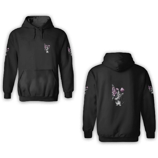 Subtle Floral Anti Trump Flowers Foxglove Daisy 3D Hoodies