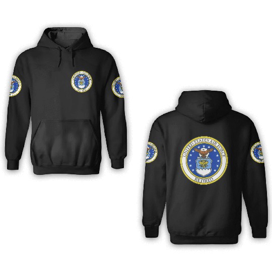 US Air Force 8 3D Hoodies