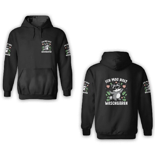 Urban Robbers Sneak Cats I Like Raccoon 3D Hoodies