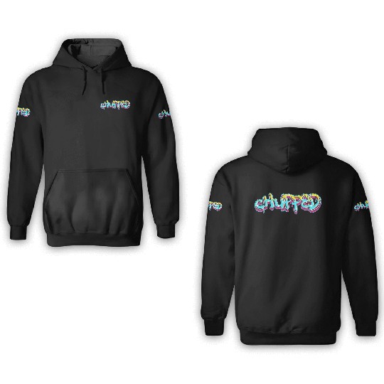 CHUPPED  finish in light blue 3D Hoodies