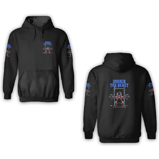 Unrack the Beast 3D Hoodies