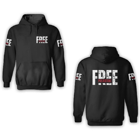 Free Palestine – Solidarity Statement 3D Hoodies