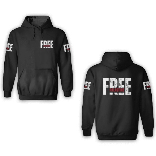 Free Palestine – Solidarity Statement 3D Hoodies