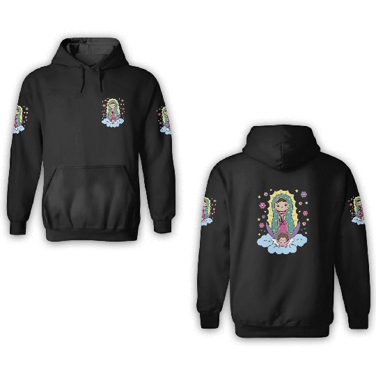 Our Lady of Guadalupe Mexico for Kids Toddlers 3D Hoodies
