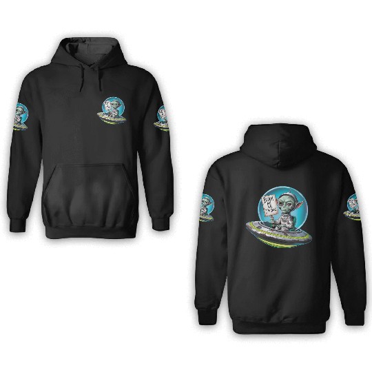 UFO Mars beam me up Allien 3D Hoodies