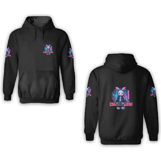 90´Cyberpunk Bunny 3D Hoodies