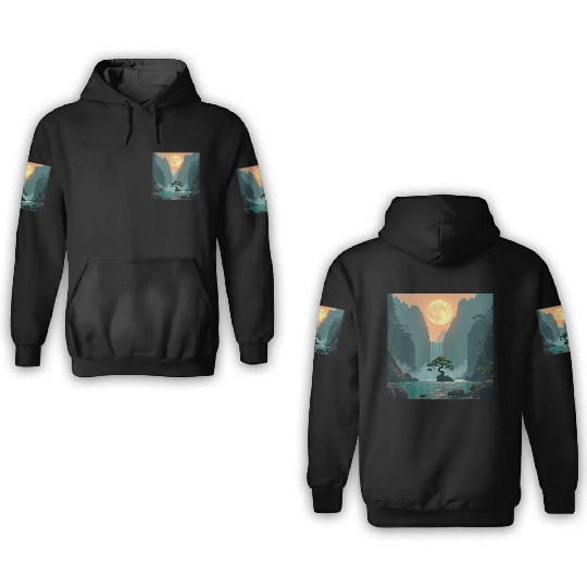 Harmonious Night 1 3D Hoodies