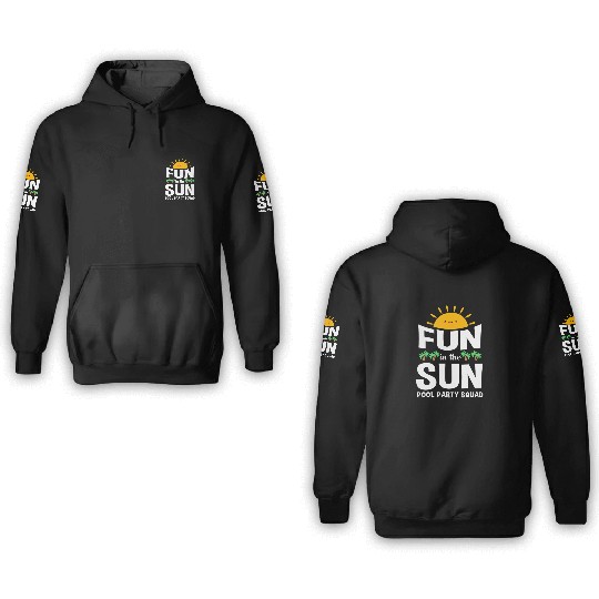 Pool Party Squad Summer Vacation 3D Hoodies