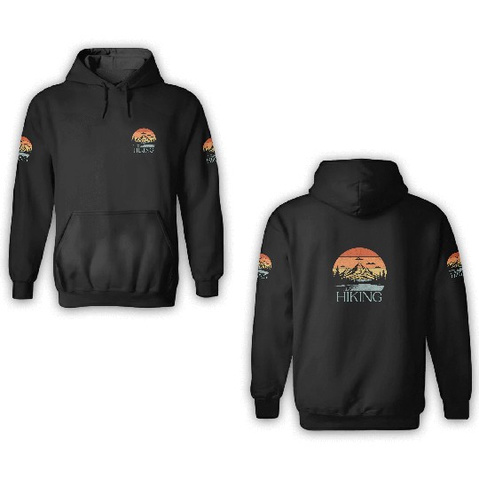 Hiking Design . Adventure Awaits . Outdoor Nature 3D Hoodies
