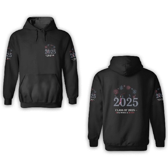 Class of 2025 – Red White & Ready 3D Hoodies