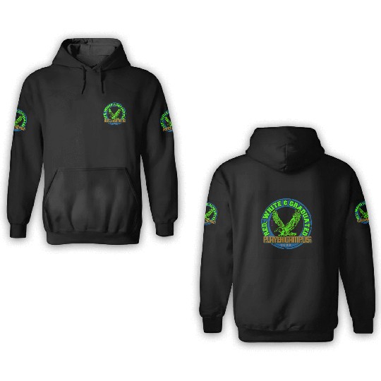 flying hawk emblem 3D Hoodies