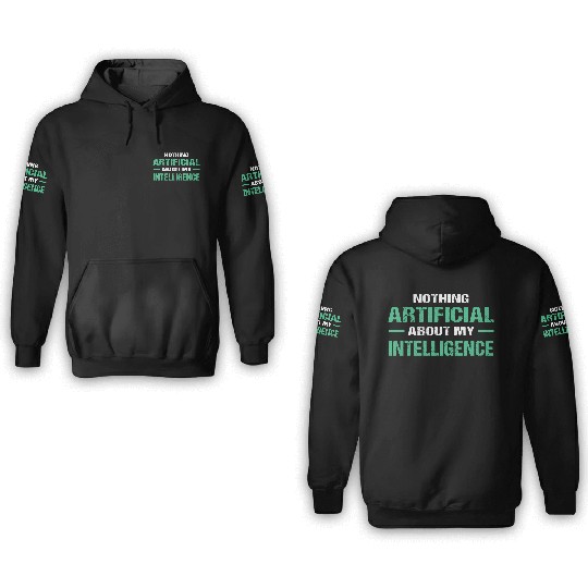 AI Robot Artificial Intelligence 3D Hoodies