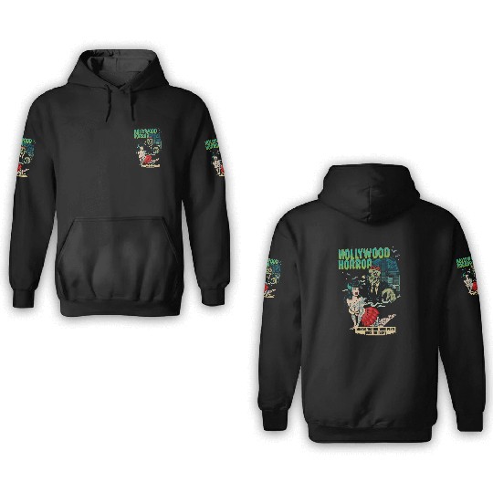 Hollywood Horror B-Movie Madness 3D Hoodies