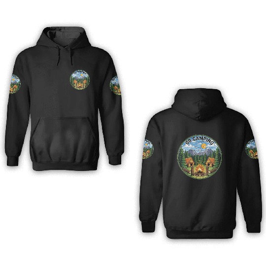 Go Camping 3D Hoodies