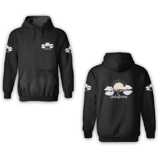 Sunkissed Unbothered Aesthetic 3D Hoodies