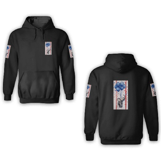 Stars, Stripes & Sweet Dreams 3D Hoodies