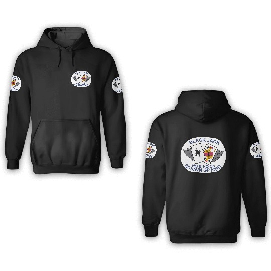 Army HQ HQ Company 12th Aviation Group Comb 3D Hoodies