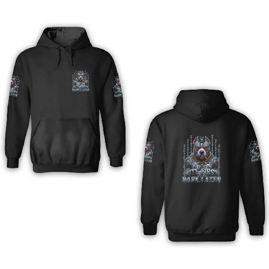 Bite First Bark Later  3D Hoodies