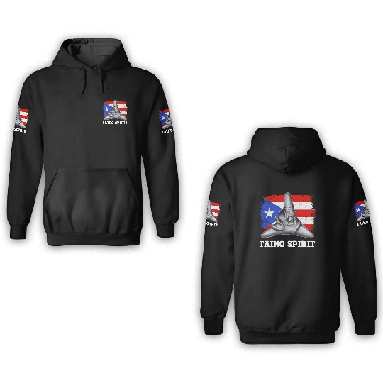Puerto Rico Cemi Triangle Statue Flag 3D Hoodies