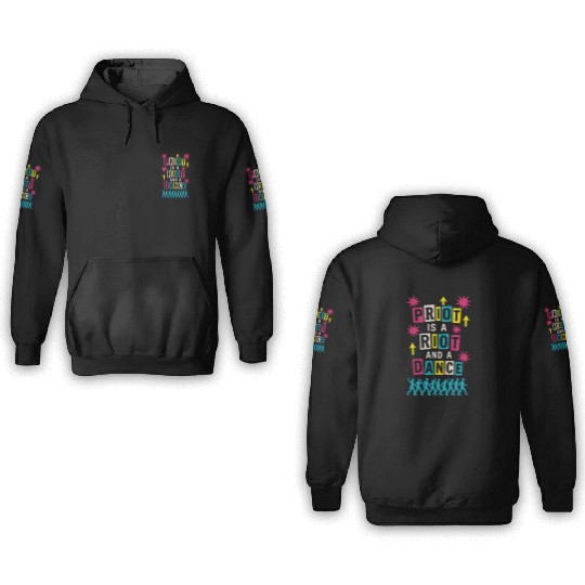 Queer Pride Queer Joy LGBTQ+ Affirmation Trans 3D Hoodies