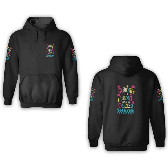 Queer Pride Queer Joy LGBTQ+ Affirmation Trans 3D Hoodies