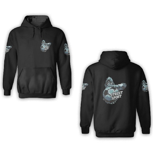 Street Soccer Fantasy Illustration 3D Hoodies
