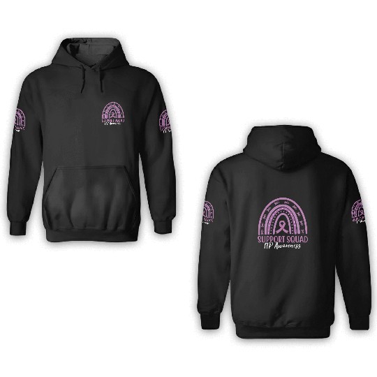 Rainbow Support Squad ITP Awareness 3D Hoodies