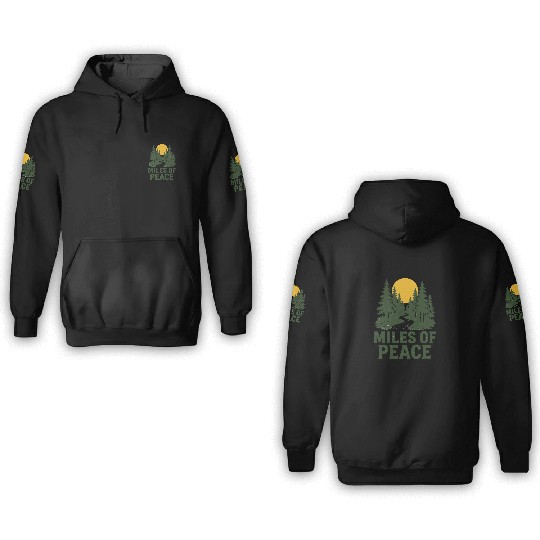 Serene Nature Road Sunset Design 3D Hoodies