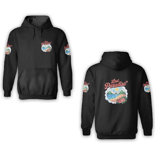 Lost Paradise Tropical Scene 3D Hoodies