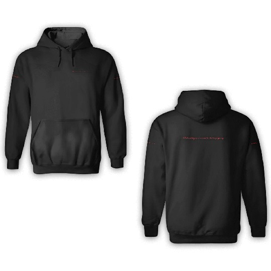 Wednesday Typography - Black Version 3D Hoodies