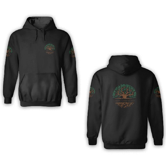 Inner Growth Tree Motif 3D Hoodies