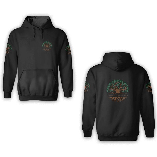 Inner Growth Tree Motif 3D Hoodies