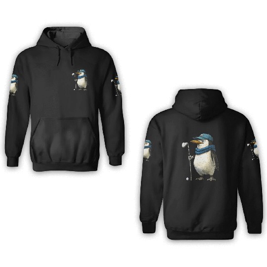 Penguins Golf 3D Hoodies