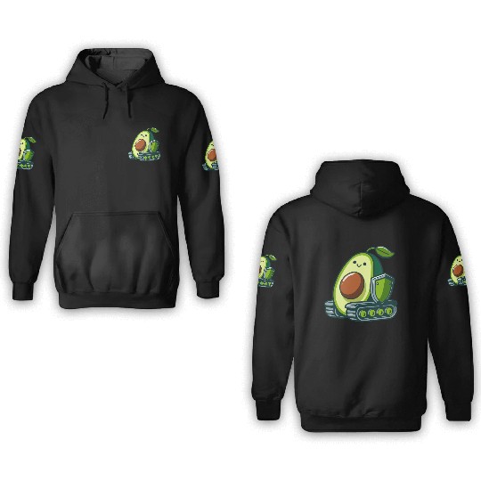 cute avocado tank 3D Hoodies