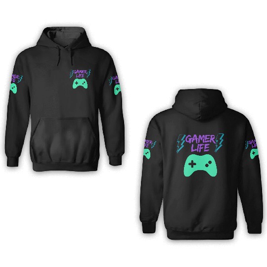 Gamer life 3D Hoodies