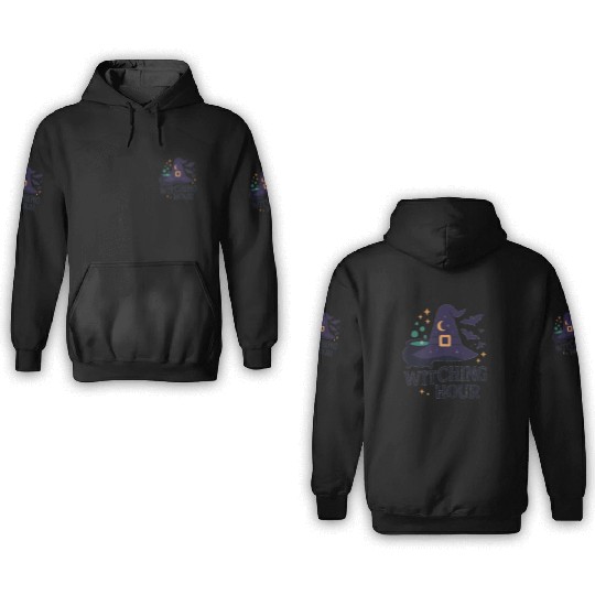 Witching Hour Night Scene Design 3D Hoodies