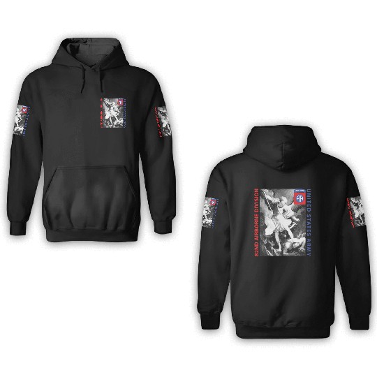 82nd Airborne - Saint Michael 3D Hoodies