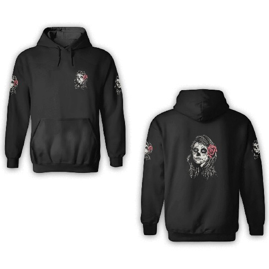 Santa Muerte Holy Woman 3D Hoodies